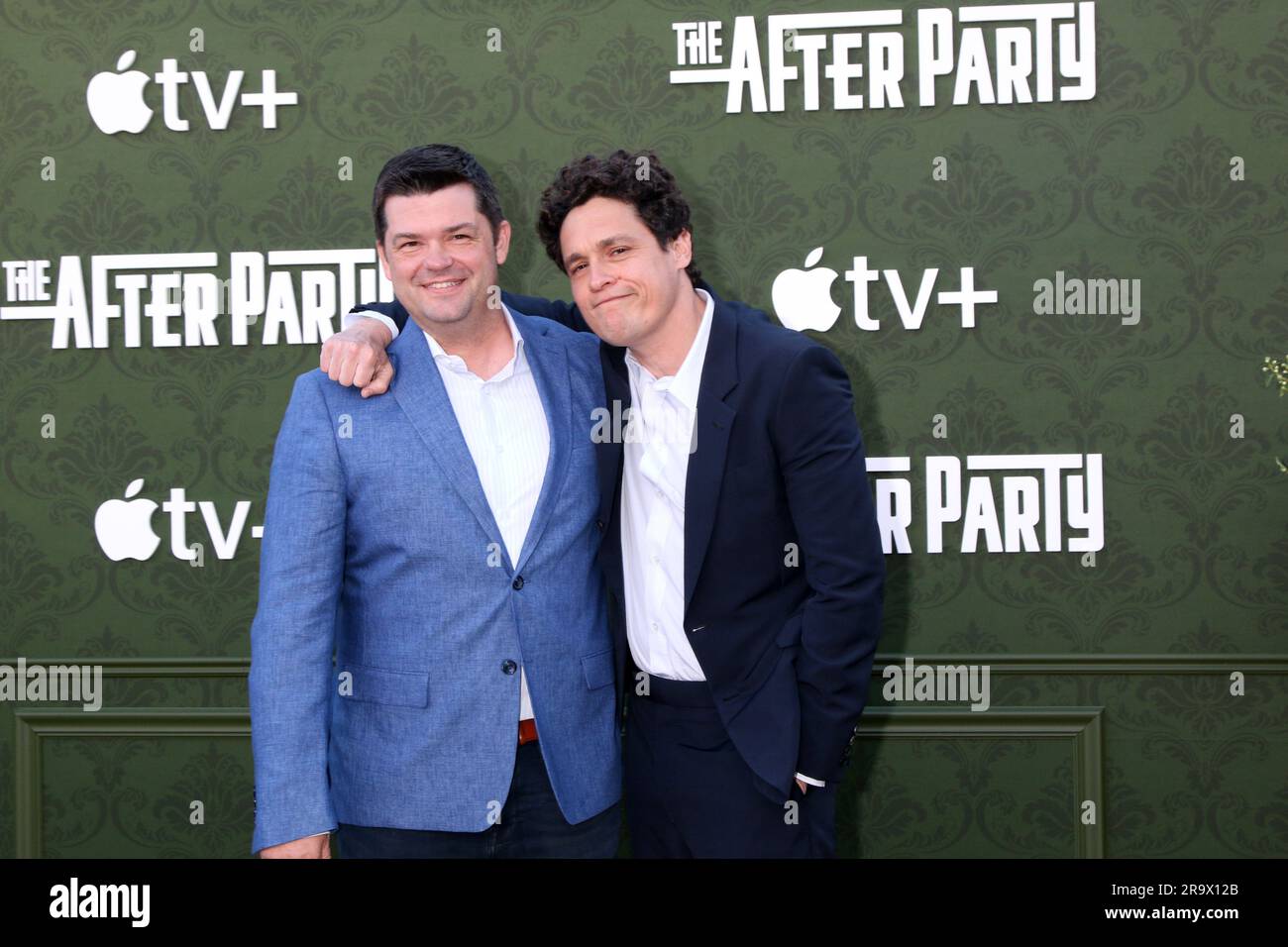 June 28, 2023, Westwood, CA, USA: LOS ANGELES - JUN 28: Chris Miller, Phil Lord at The After Party Season Two Premiere Screening at the Village Theater on June 28, 2023 in Westwood, CA (Credit Image: © Kay Blake/ZUMA Press Wire) EDITORIAL USAGE ONLY! Not for Commercial USAGE! Stock Photo