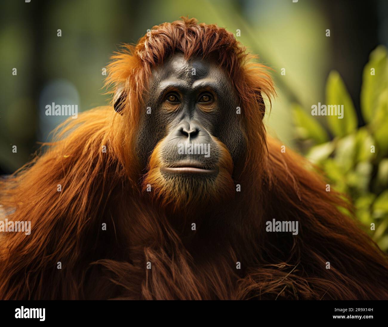 Ltd. Wildlife - Männlicher Orang-Utan - Realistische Handbemalte