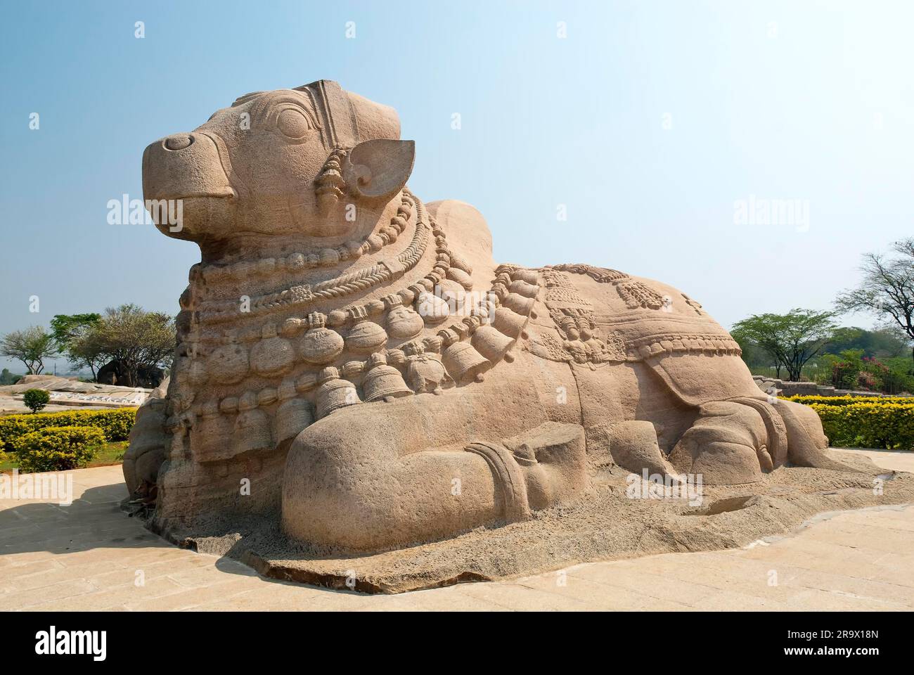 Monolithic Nandi, Lepakshi, Andhra Pradesh, India Stock Photo