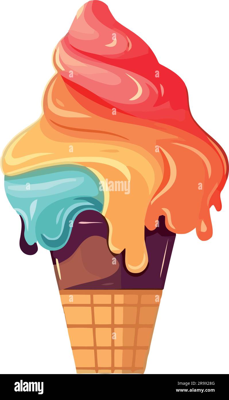 Sweet ice cream cone delight Stock Vector Image & Art - Alamy