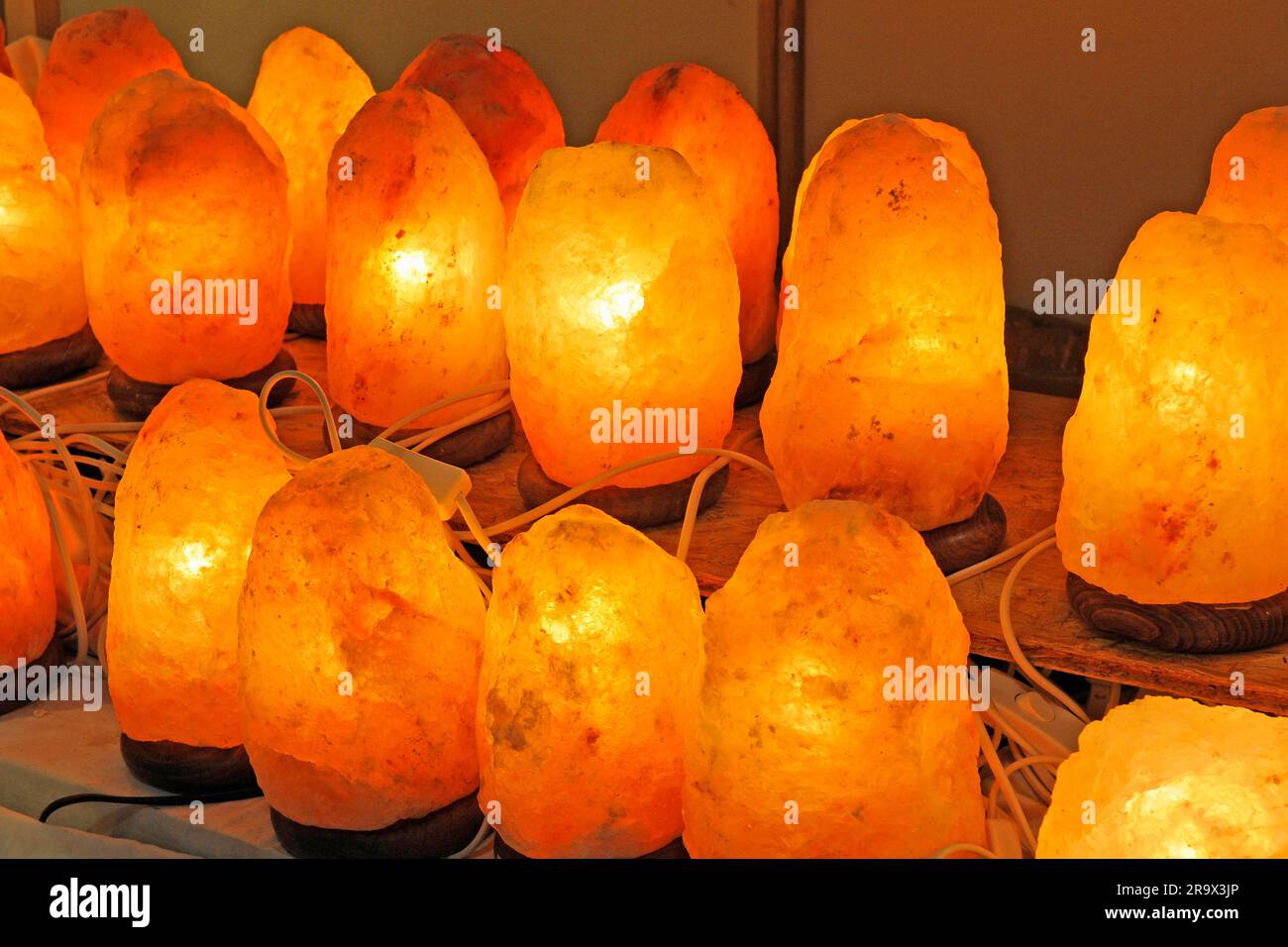 Salt crystal lamps Stock Photo Alamy