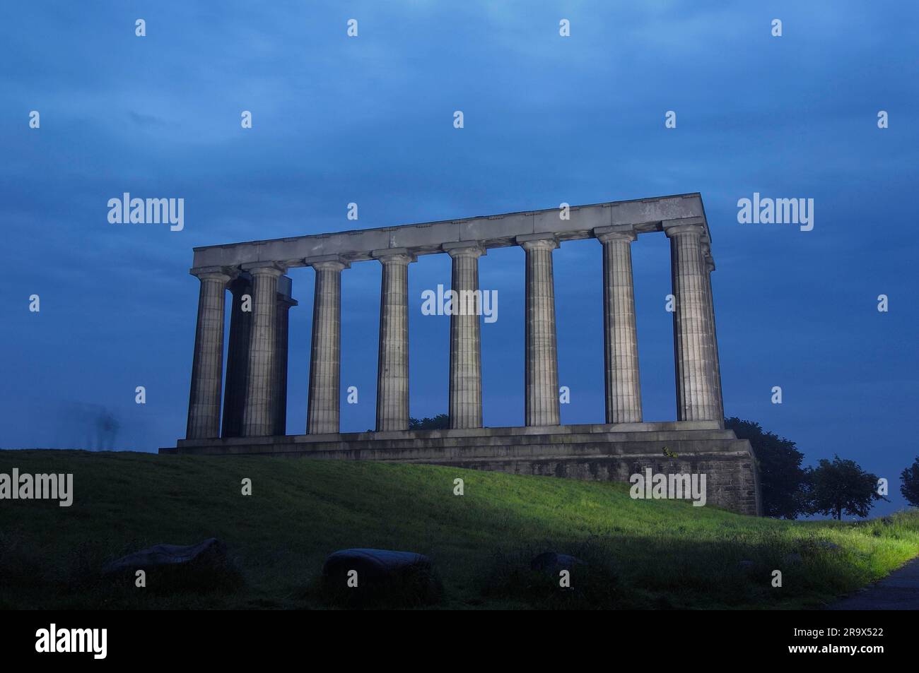 National Monument, Edinburgh, Lothian, Scotland, Edinburg, Napoleonic Wars, National Monument, National Monument Stock Photo
