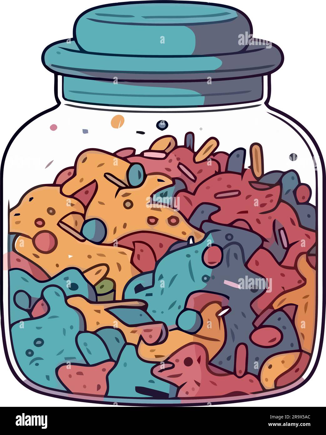 kitchen jars of candy Stock Vector Image & Art Alamy