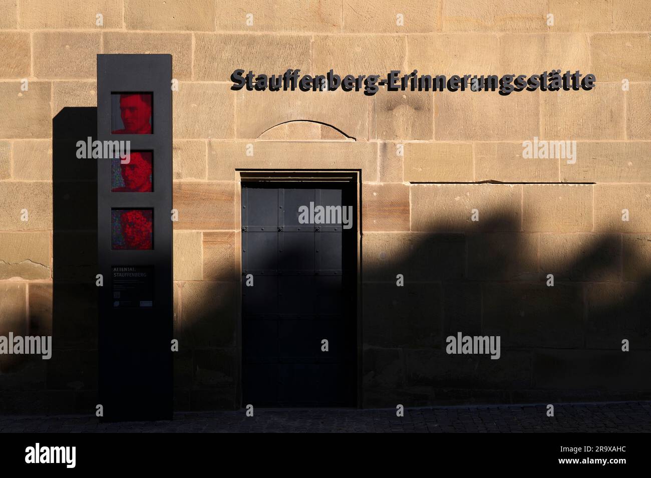 Stauffenberg Memorial, Memorial to the memory of Claus Schenk Graf von Stauffenberg for his assassination attempt against Adolf Hitler, Landesmuseum Stock Photo