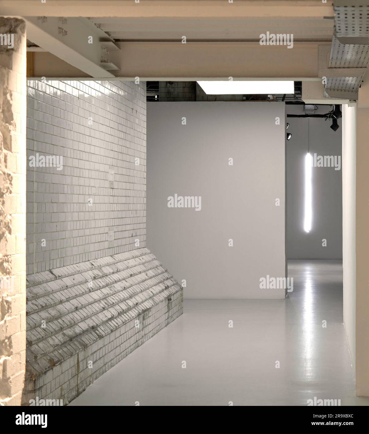 Corridor between studios. Victoria House Basement, London, United