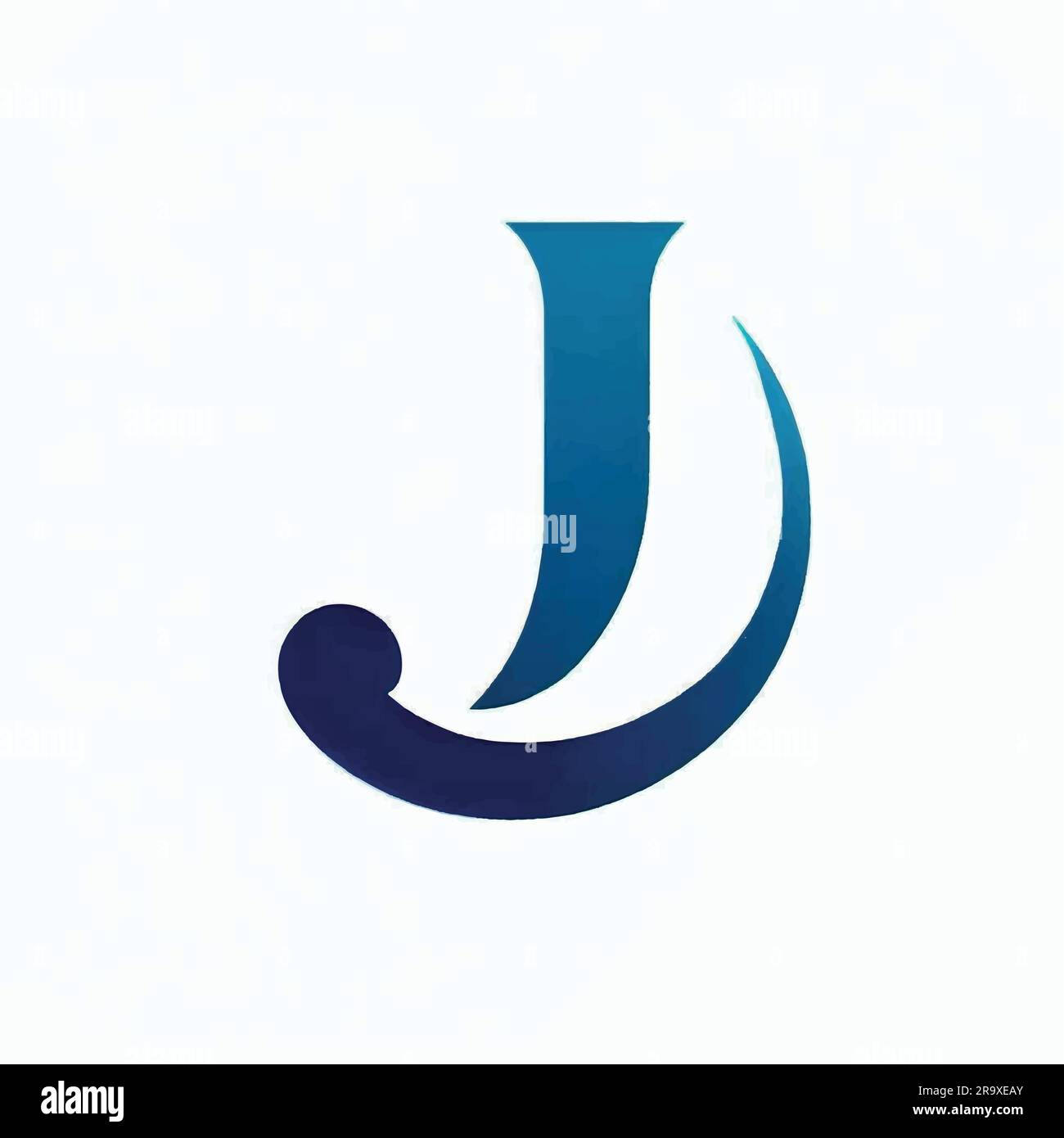 logo illustration of the letter j on a white background Stock Vector ...