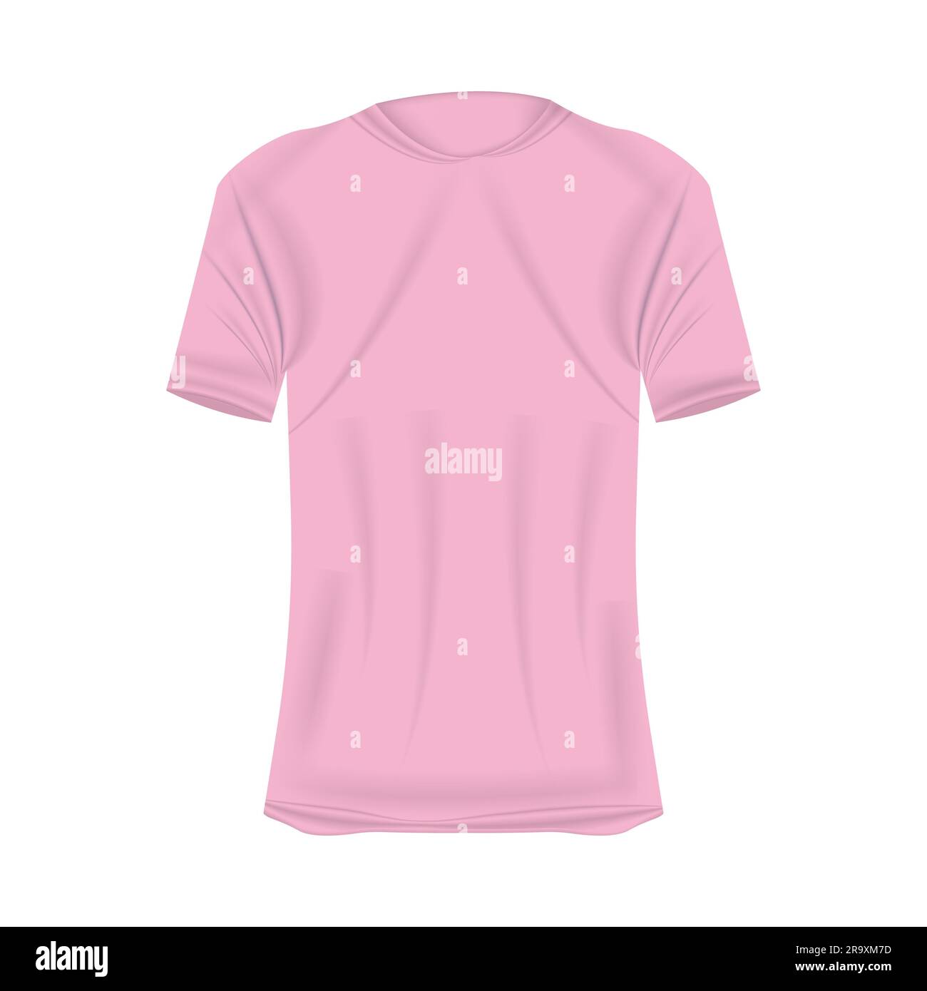 Blank pink t shirt front back Stock Vector Images Alamy