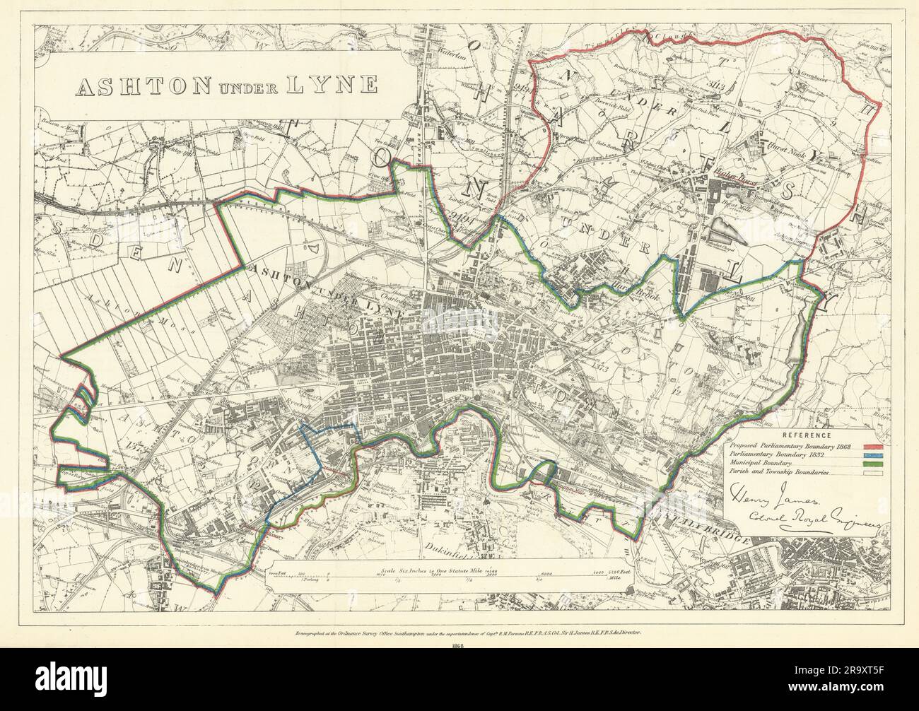 AshtonunderLyne, Lancashire. JAMES. Parliamentary Boundary Commission