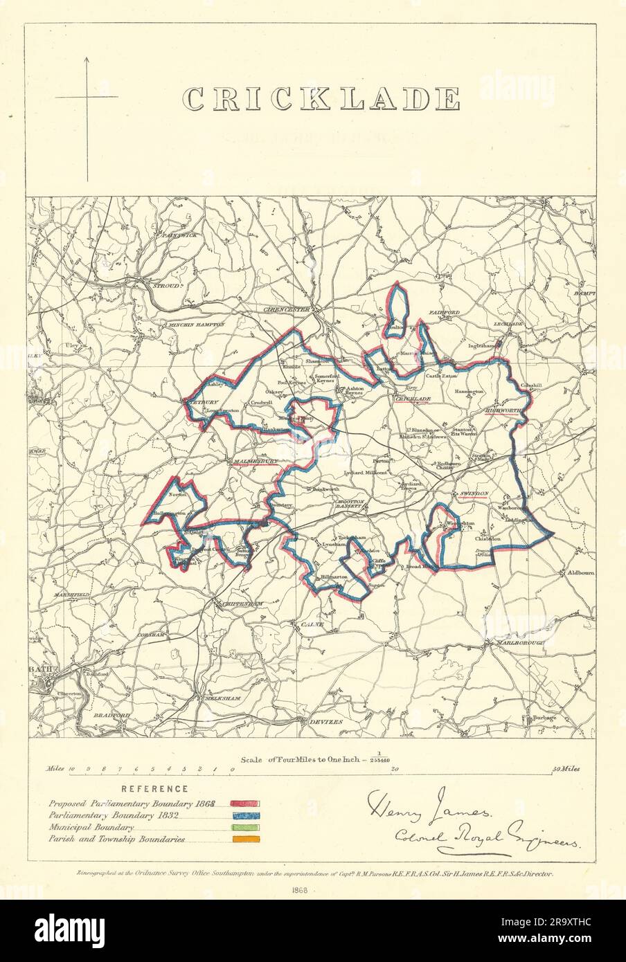 Map of cricklade hires stock photography and images Alamy