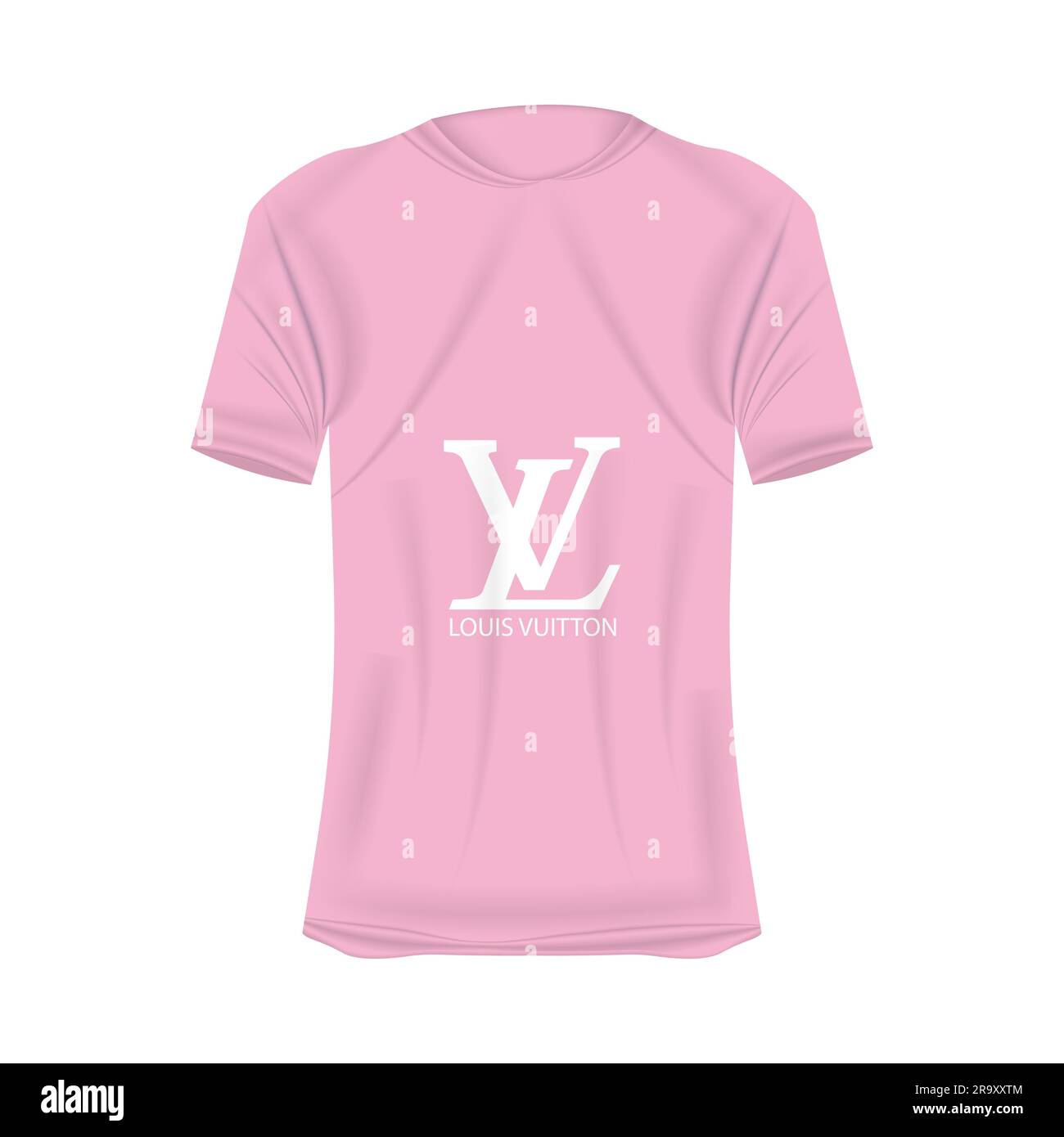 Louis Vuitton logo T-shirt mockup in green colors. Mockup of realistic  shirt with short sleeves. Blank t-shirt template with empty space for  design. L Stock Vector Image & Art - Alamy
