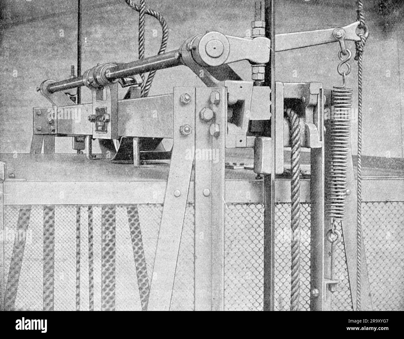 technics, elevator, safety door latch, circa 1900, ADDITIONALRIGHTS