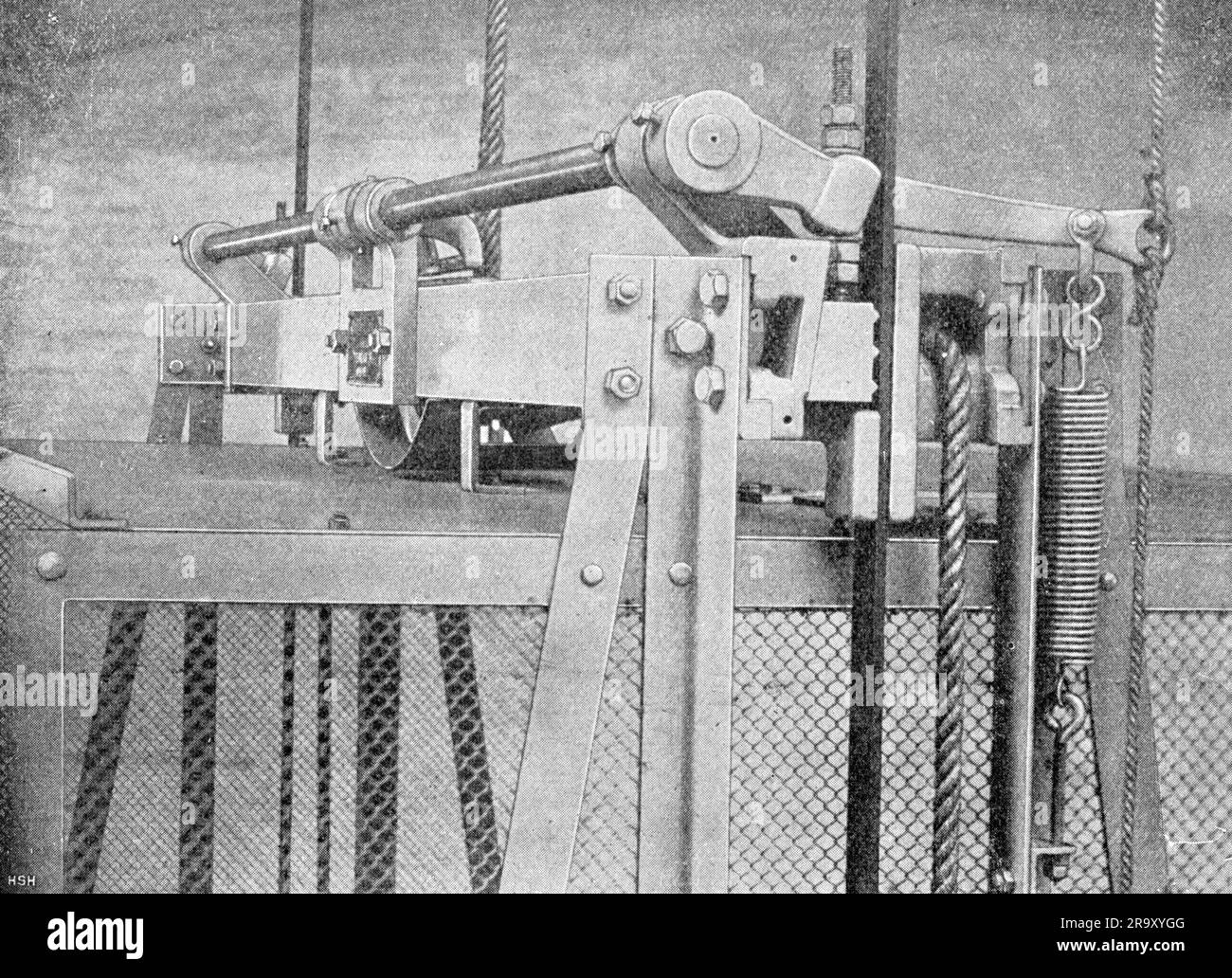 technics, elevator, safety door latch, circa 1900, ADDITIONALRIGHTS