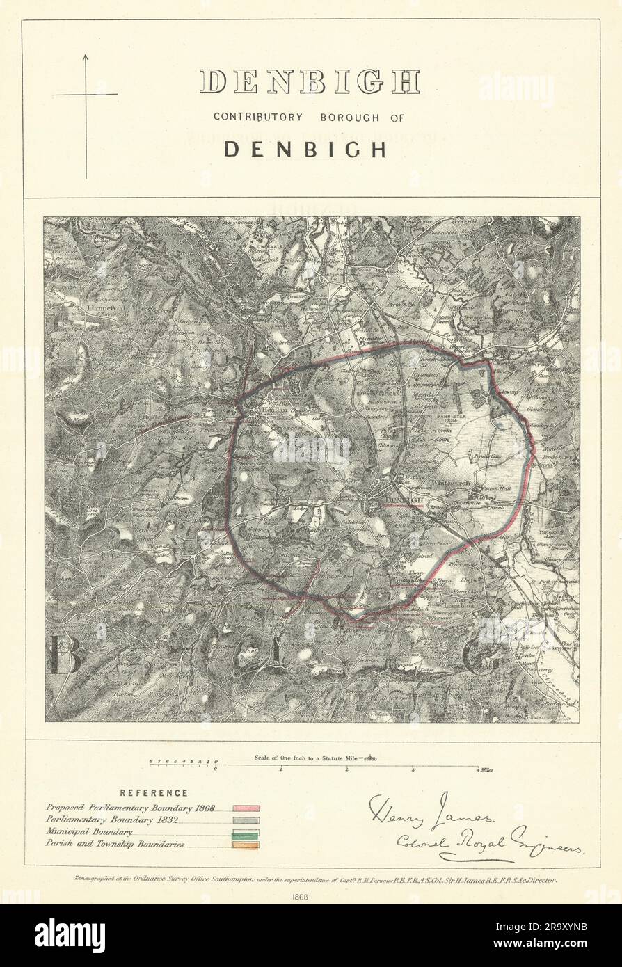 Map of denbigh hires stock photography and images Alamy