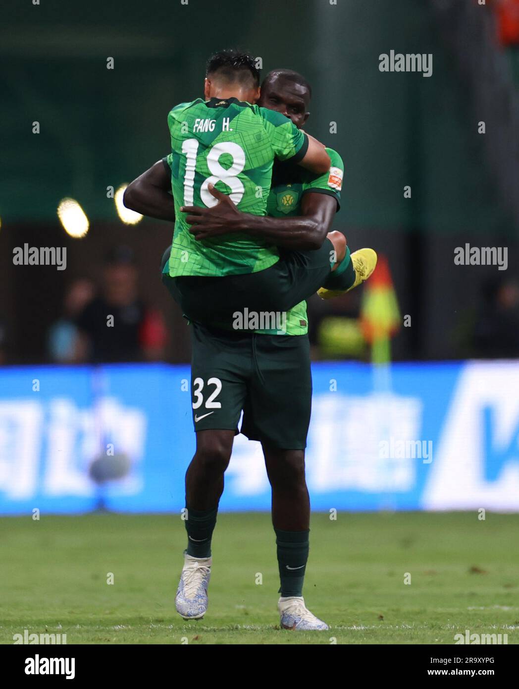 Prague, Czech Republic. 14th Apr, 2019. L-R Simon Deli (Slavia) and  Benjamin Tetteh (Sparta) are seen during the Czech first soccer league  (Fortuna Liga), 28th round, match SK Slavia Praha vs AC