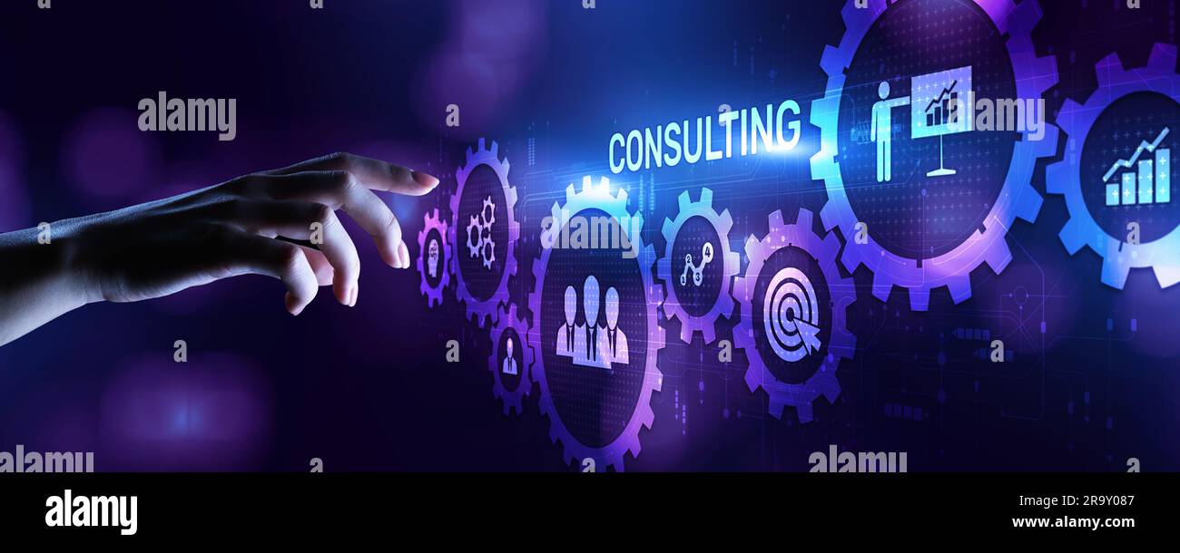 Consulting firm service business finance solutions concept Stock Photo ...