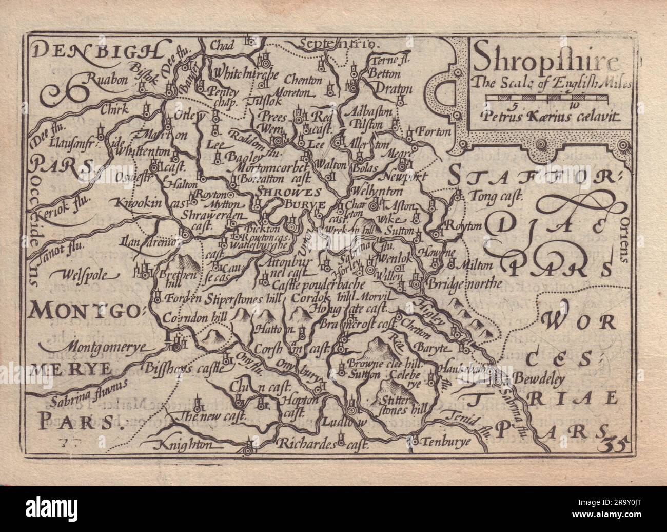 Shropshire by van den Keere. 
