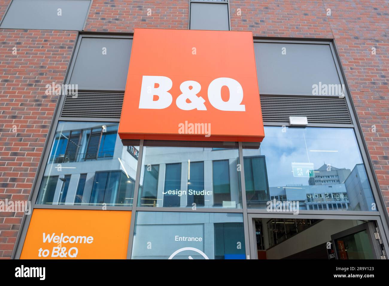 LONDON- MARCH, 2023: B & Q store in West London, British multinational DIY and home improvement retailing company Stock Photo
