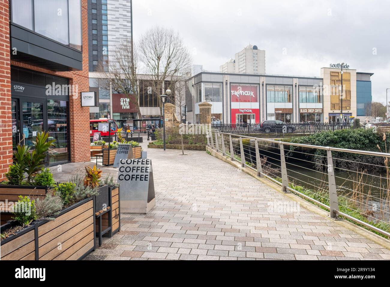 LONDON MARCH, 2023 Wandsworth Southside Shopping centre. A retail and
