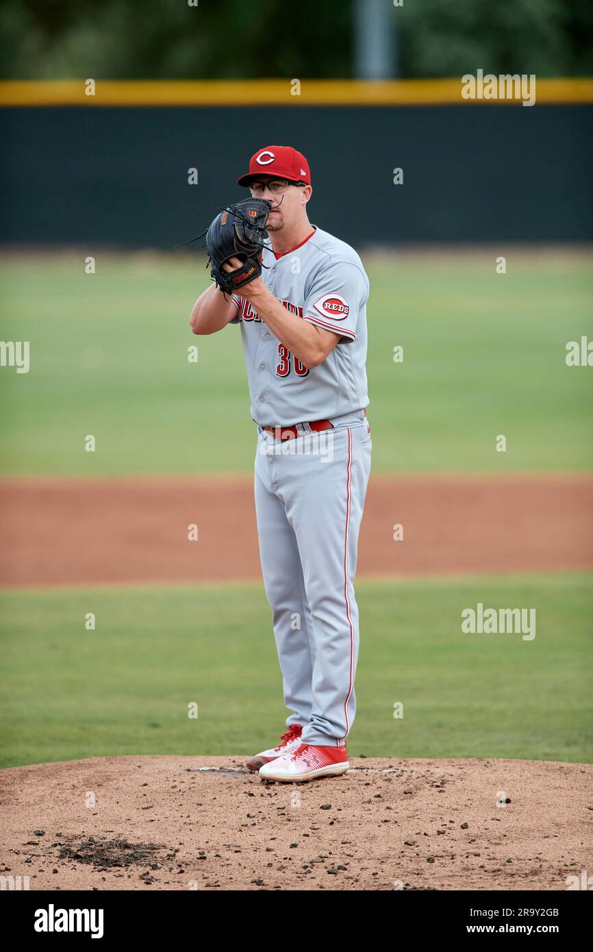 ACL Reds starting pitcher Alec Mills (30) during an Arizona