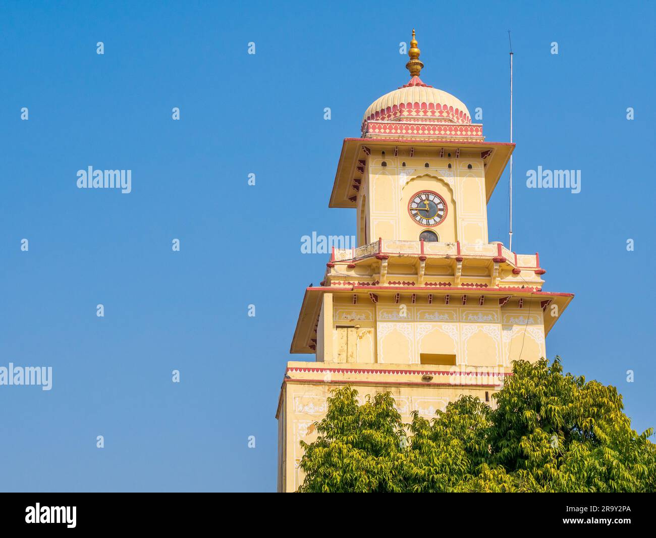 Oldest Clock tower in Jaipur at the City palace Stock Photo Alamy