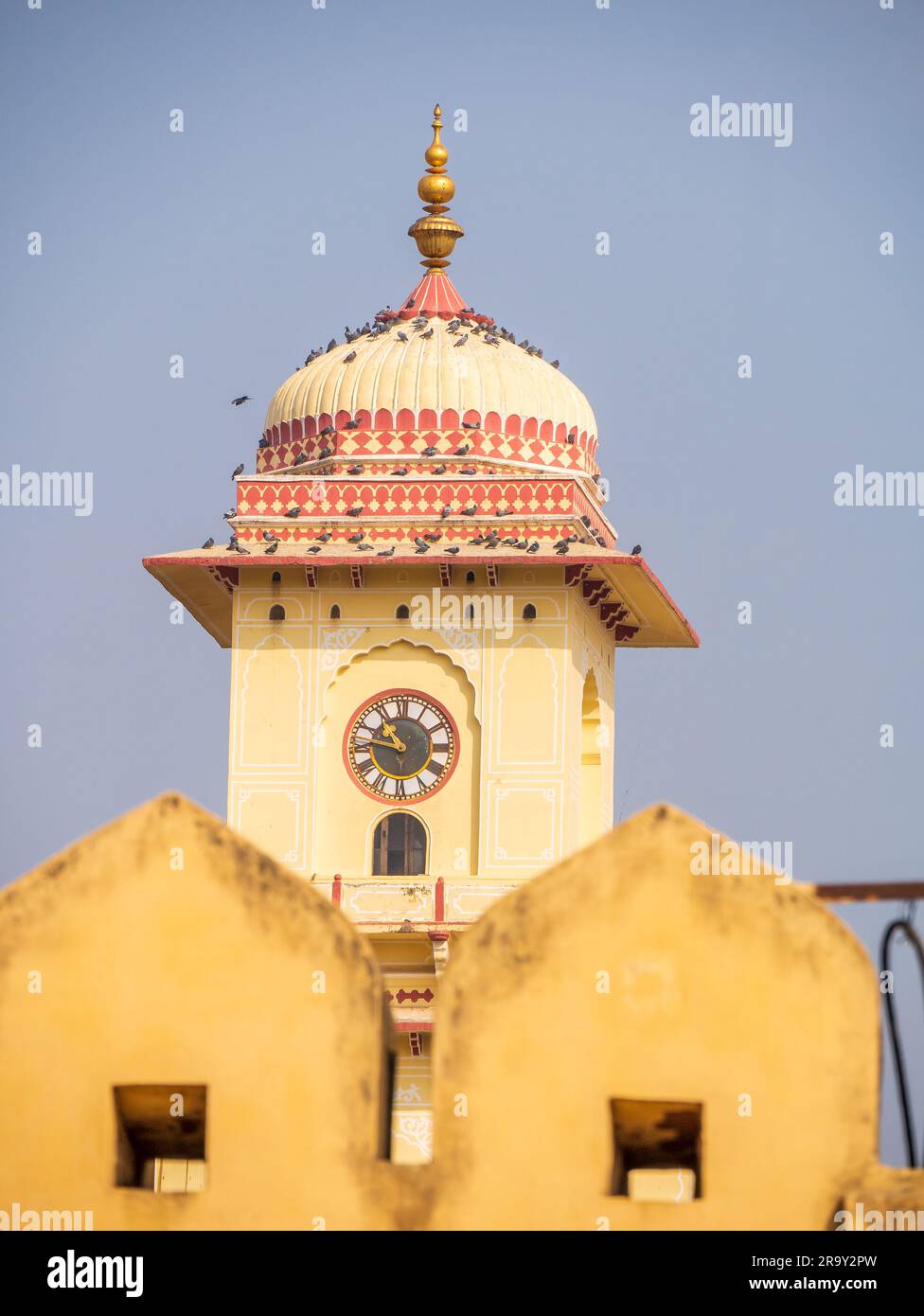 Oldest Clock tower in Jaipur at the City palace Stock Photo Alamy