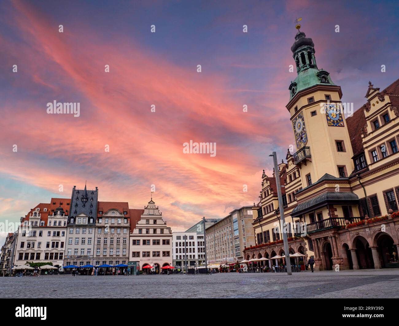 Silhouettes old town hall tower hi-res stock photography and images - Alamy