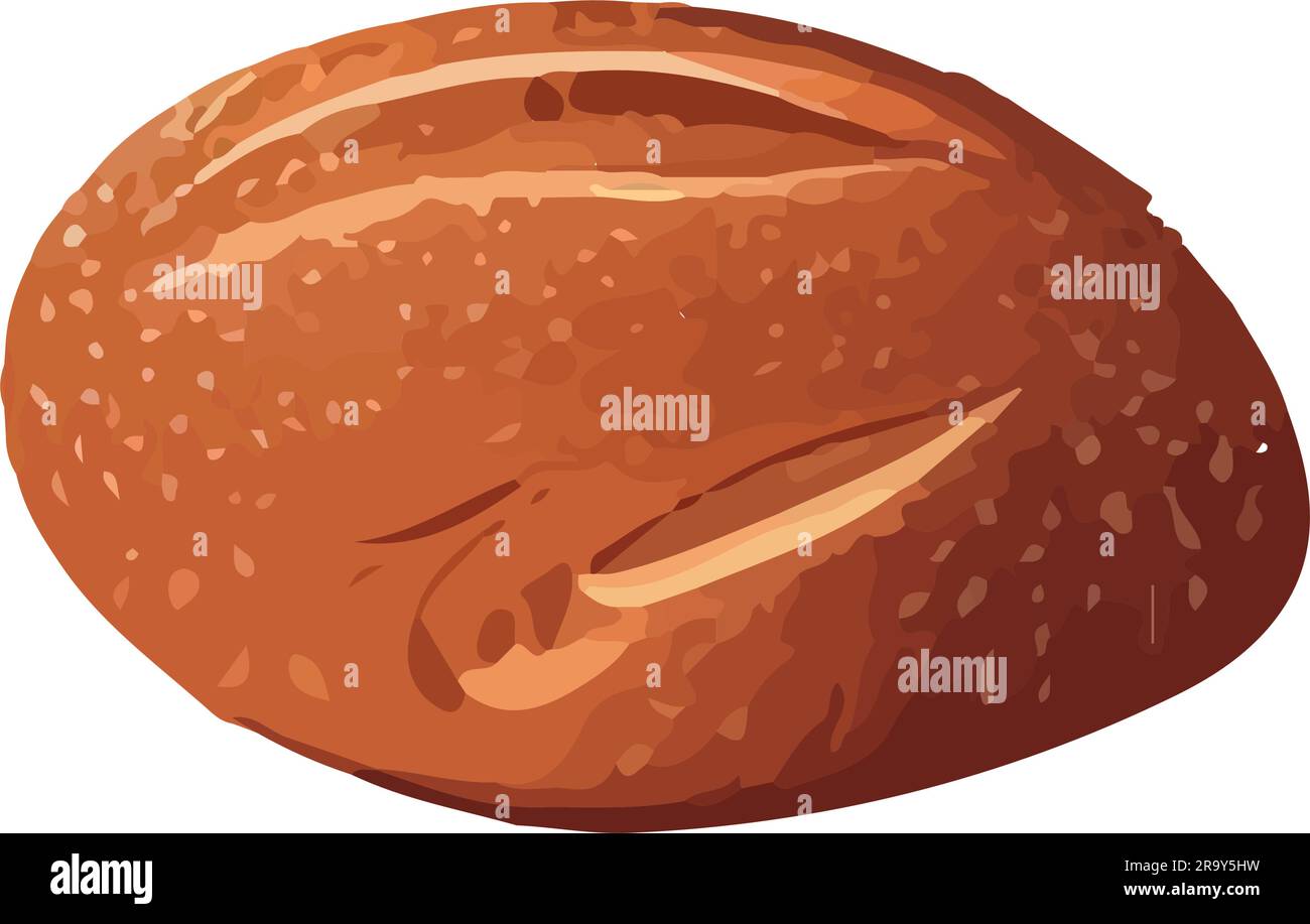 Organic bread symbolizes freshness and nature Stock Vector Image & Art ...