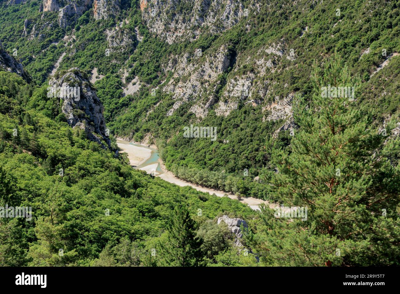 Verdon Gorge Var Alpes-de-Haute-Provence Provence-Alpes-Cote d'Azur France Stock Photo