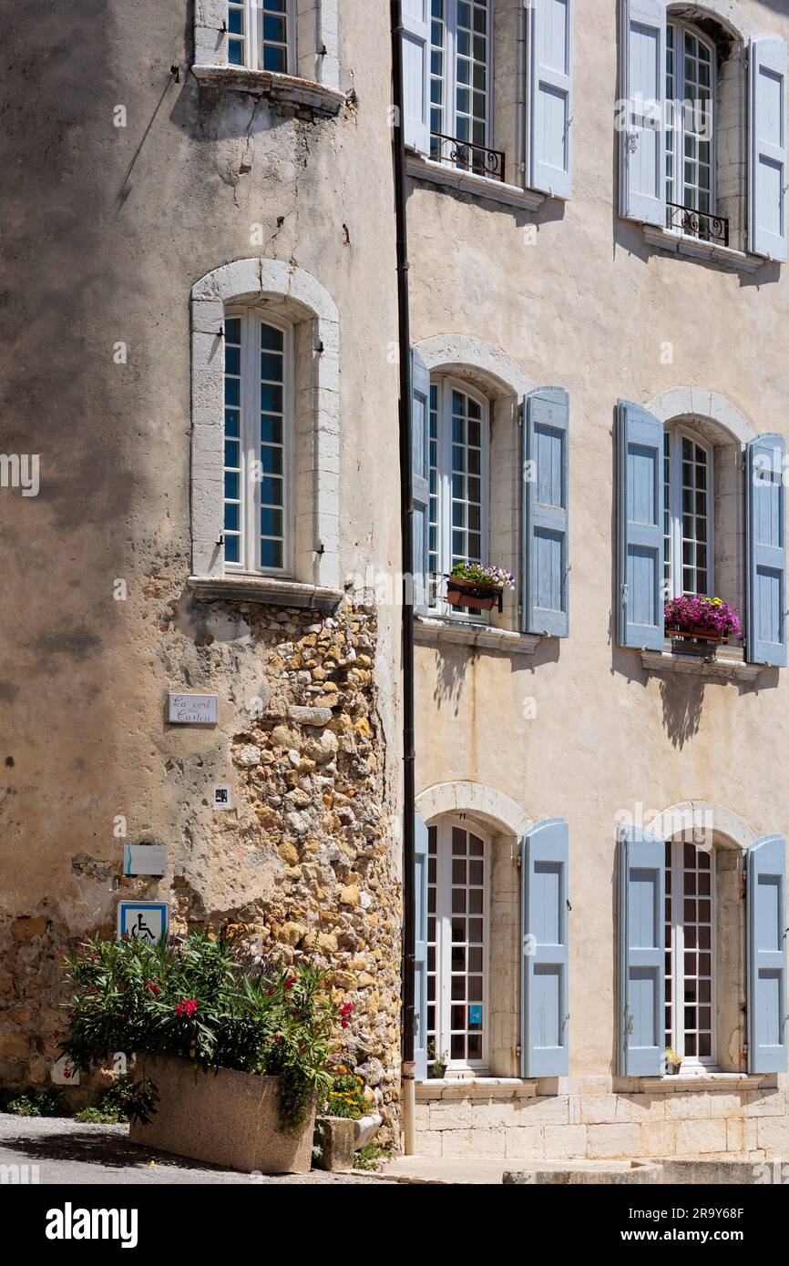 Pretty village of La Palud-sur-Verdon on the Provence-Alpes-Côte d'Azur France Stock Photo