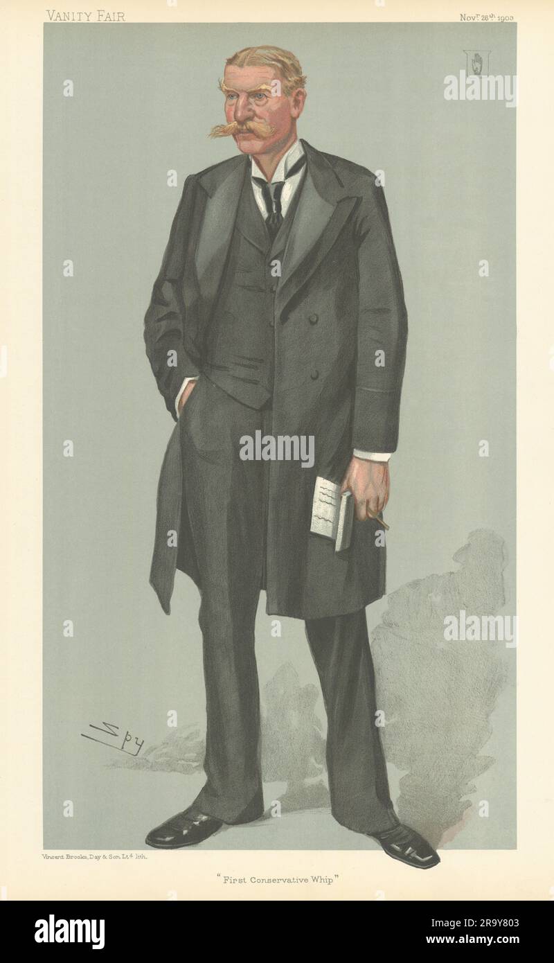 VANITY FAIR SPY CARTOON Alexander Fuller-Acland-Hood. 1st Conservative Whip 1903 Stock Photo