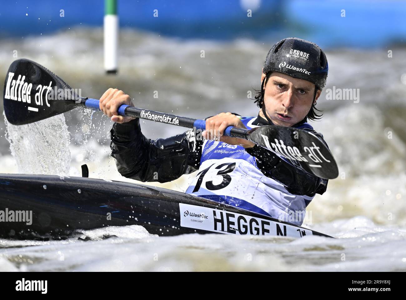 Krakow, Poland. 29th June, 2023. Canoe Slalom. 2023 European Games. Kolna Sports Centre. Krakow