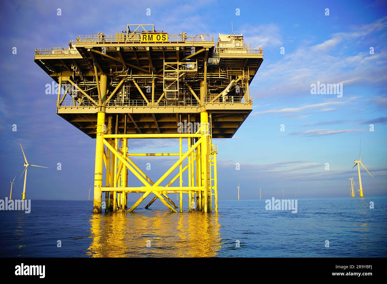 Rampion Wind farm East Sussex England UK Stock Photo - Alamy