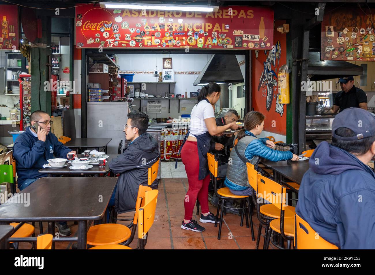 A small road side restaurant serving local food. Colombia, South