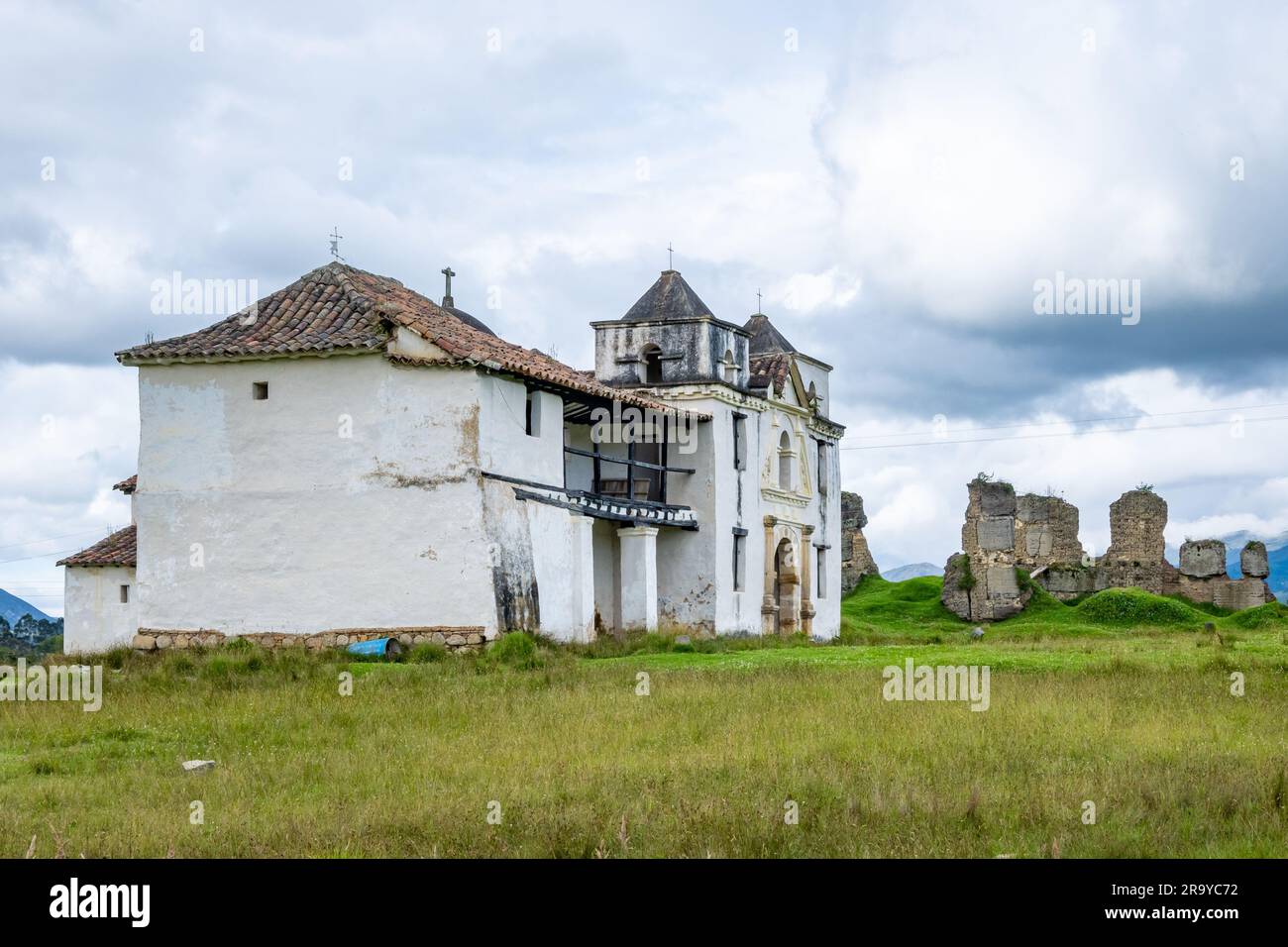 Capilla de Siecha, a historical settlement and chapel, is a national monument. Guasca, Cundinamarca, Colombia, South America. Stock Photo