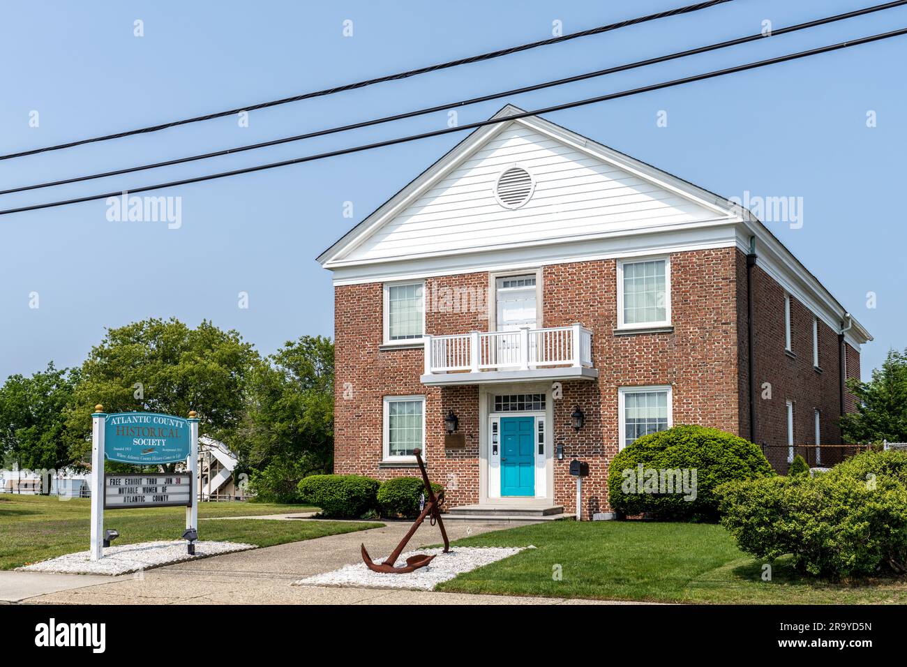 Somers Point, NJ - May 22, 2023: Atalntic County Historical Society Library and Museum. Stock Photo