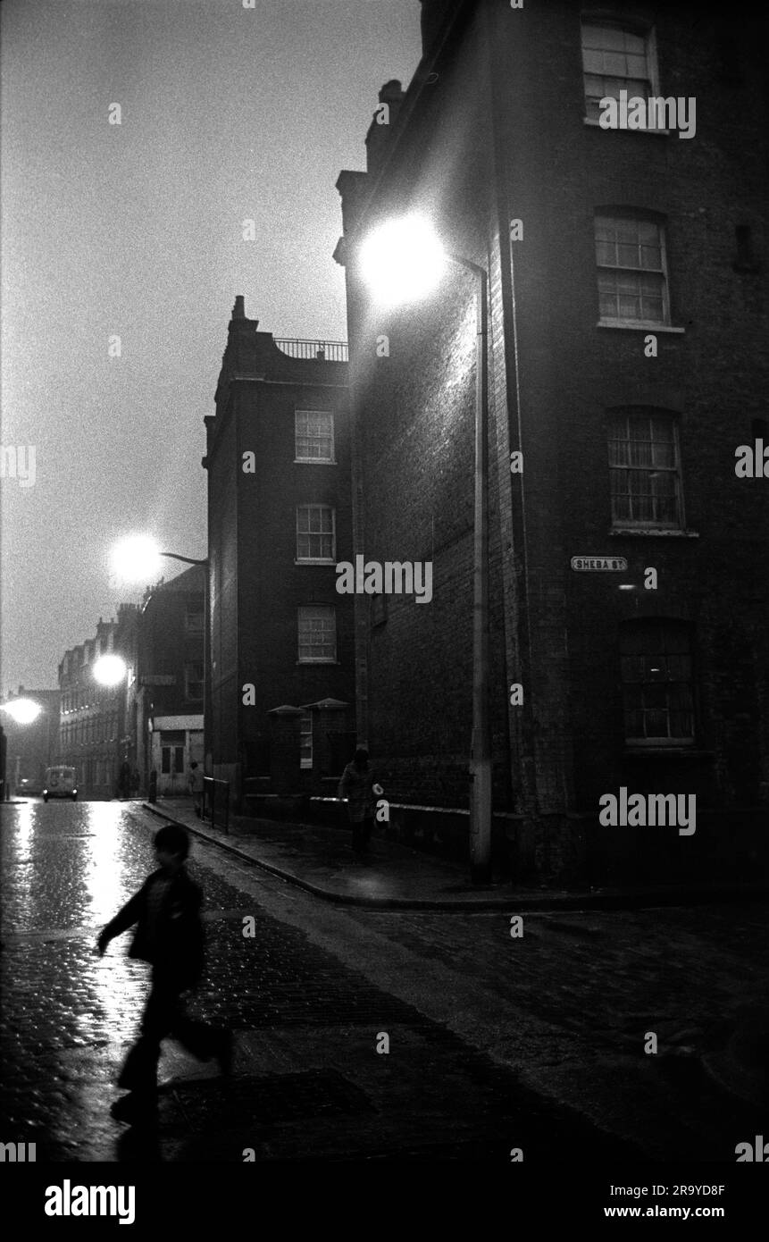 East End London 1970s Uk. Brick Lane and the junction Sheba Street, a