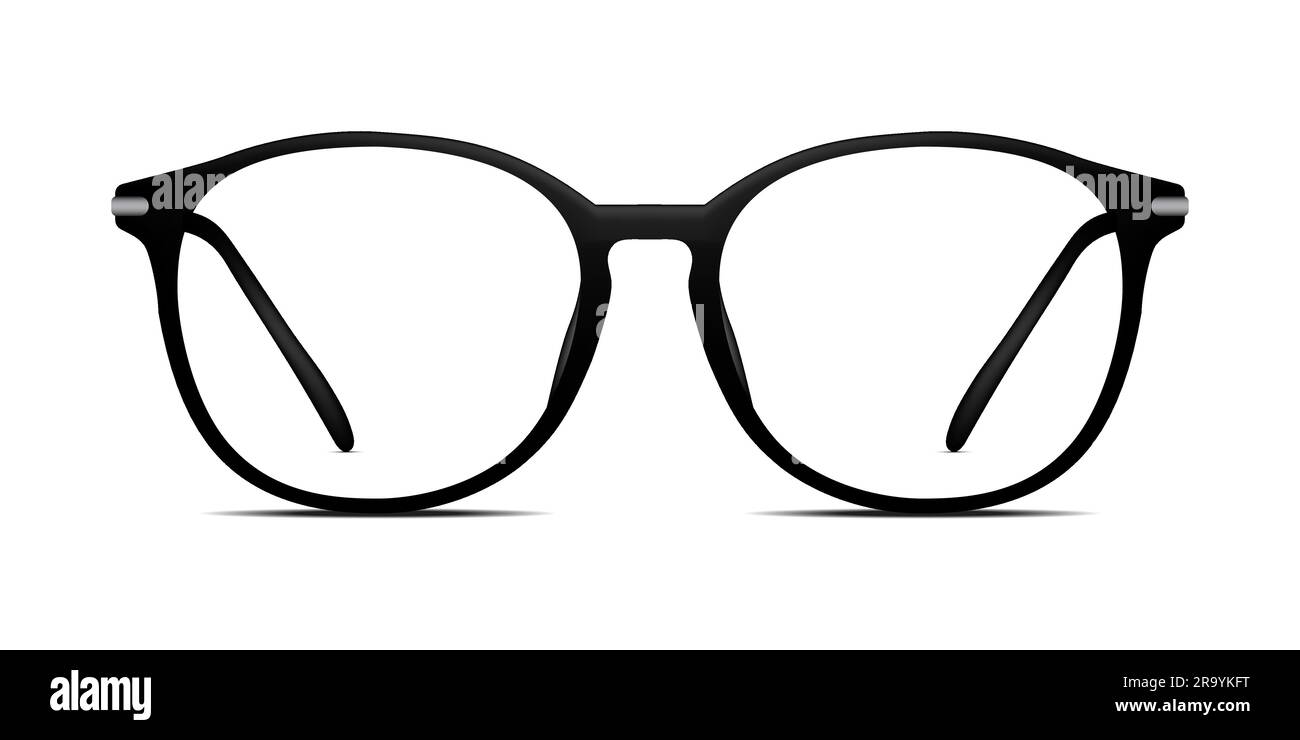 eye glasses isolated on white background. vector illustration Stock ...