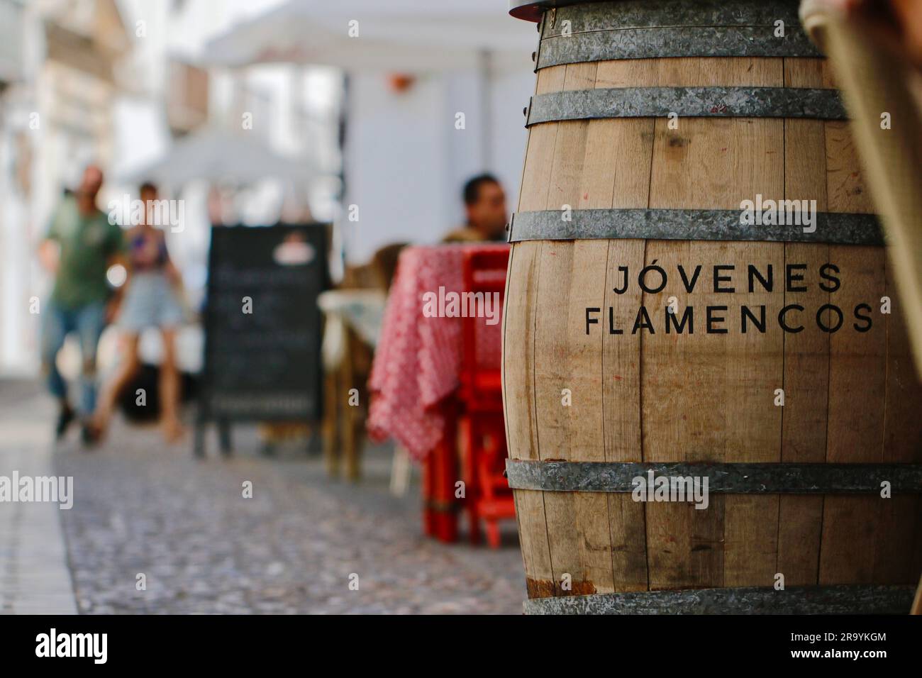 Taberna Jóvenes Flamencos, a traditional Spanish bar in Arcos de la Frontera, Andalusia, Spain Stock Photo