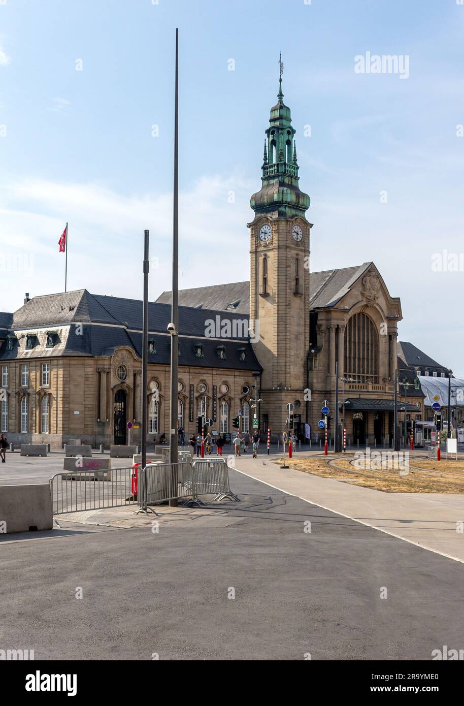 Luxembourg Gare Centrale Railway Station, Gare, Quartier Gare, City of Luxembourg, Luxembourg Stock Photo