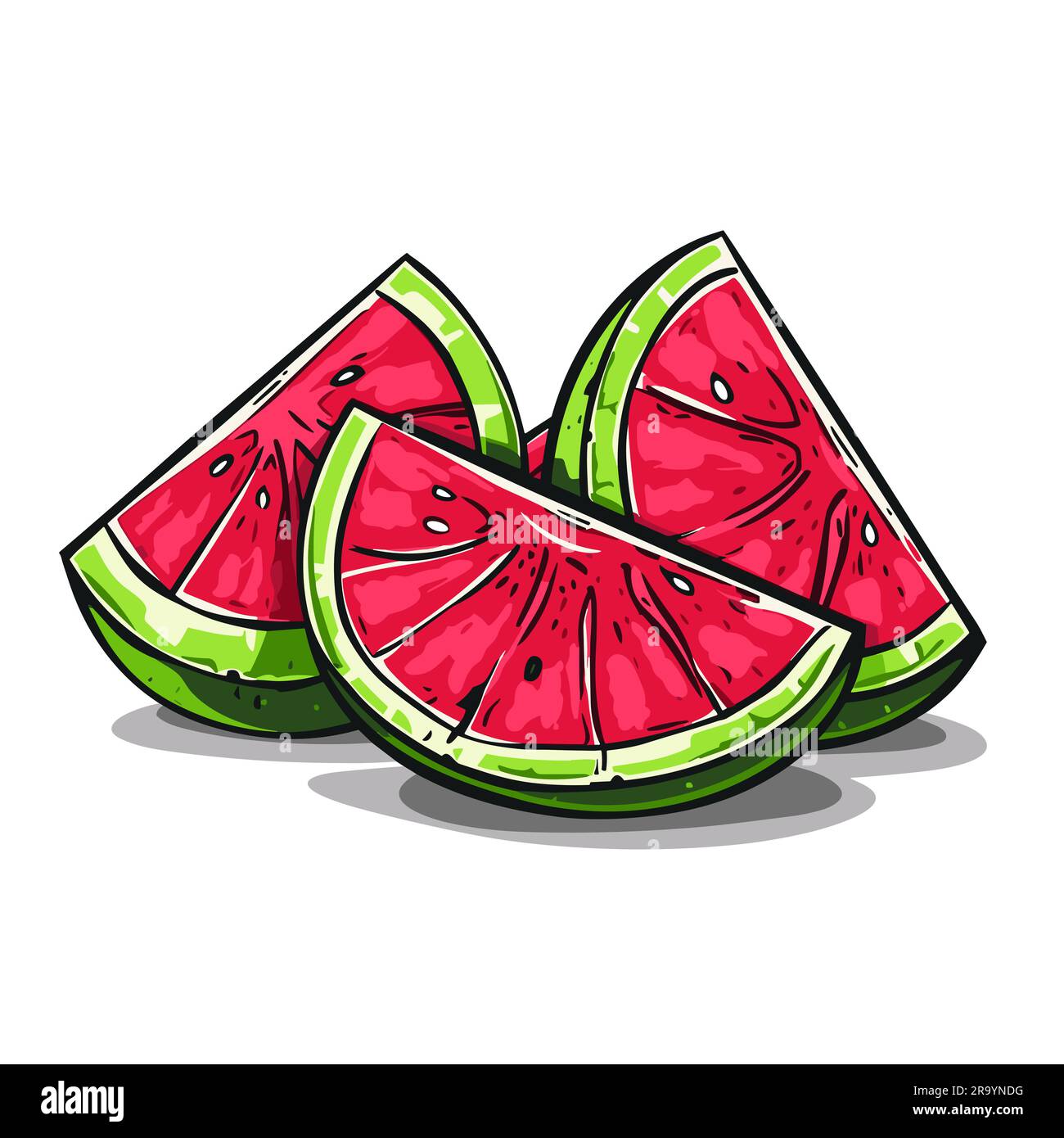 Contour delicious healthy watermelon hi-res stock photography and ...