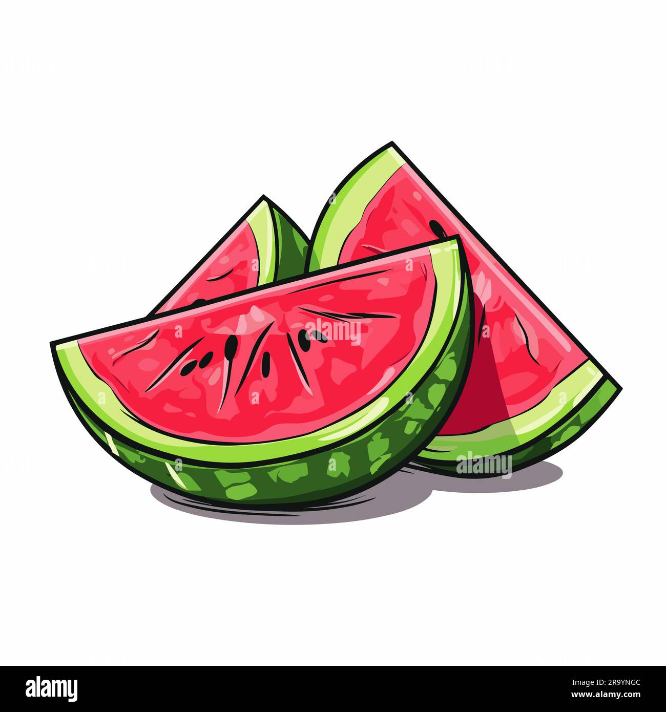 Contour delicious healthy watermelon hi-res stock photography and ...
