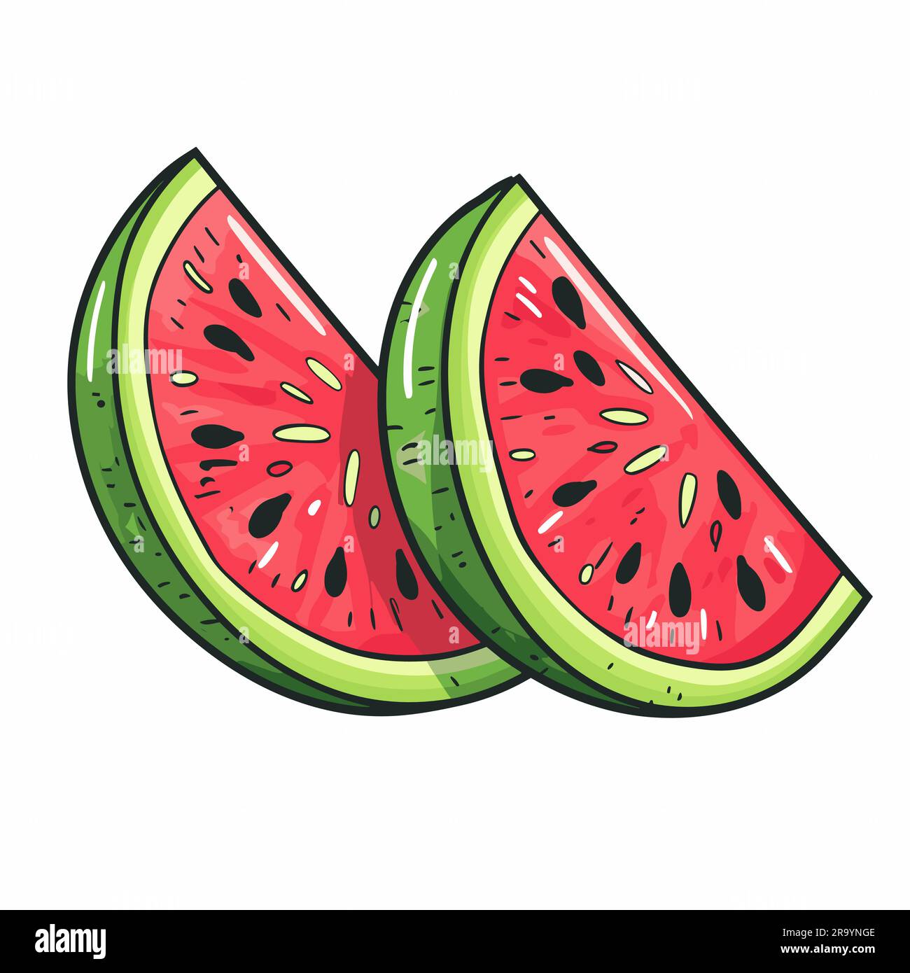 Contour delicious healthy watermelon hi-res stock photography and ...