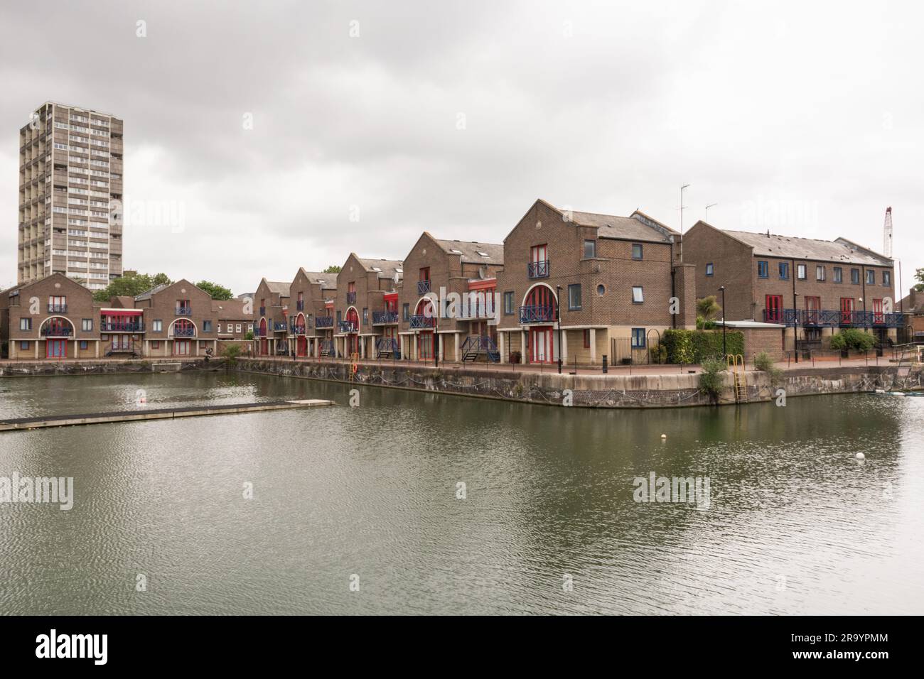 Housing and property on Shadwell Basin, Shadwell, London, England, U.K