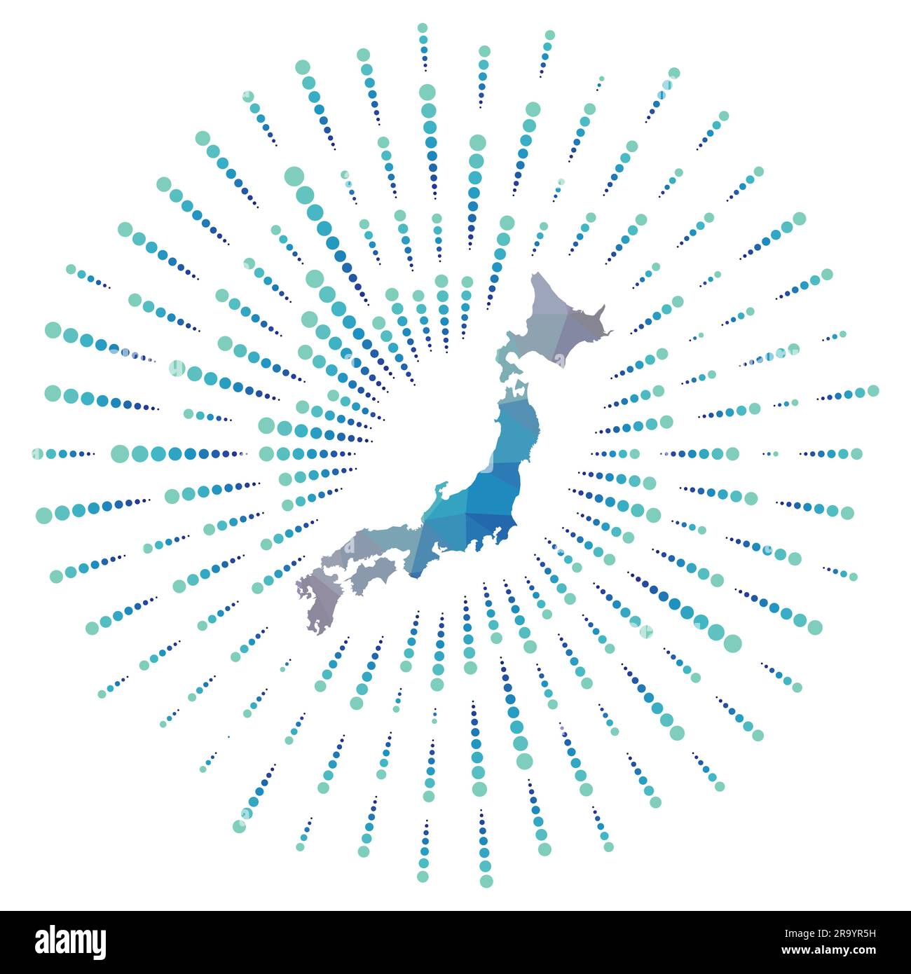Japan map in japanese Cut Out Stock Images & Pictures - Alamy