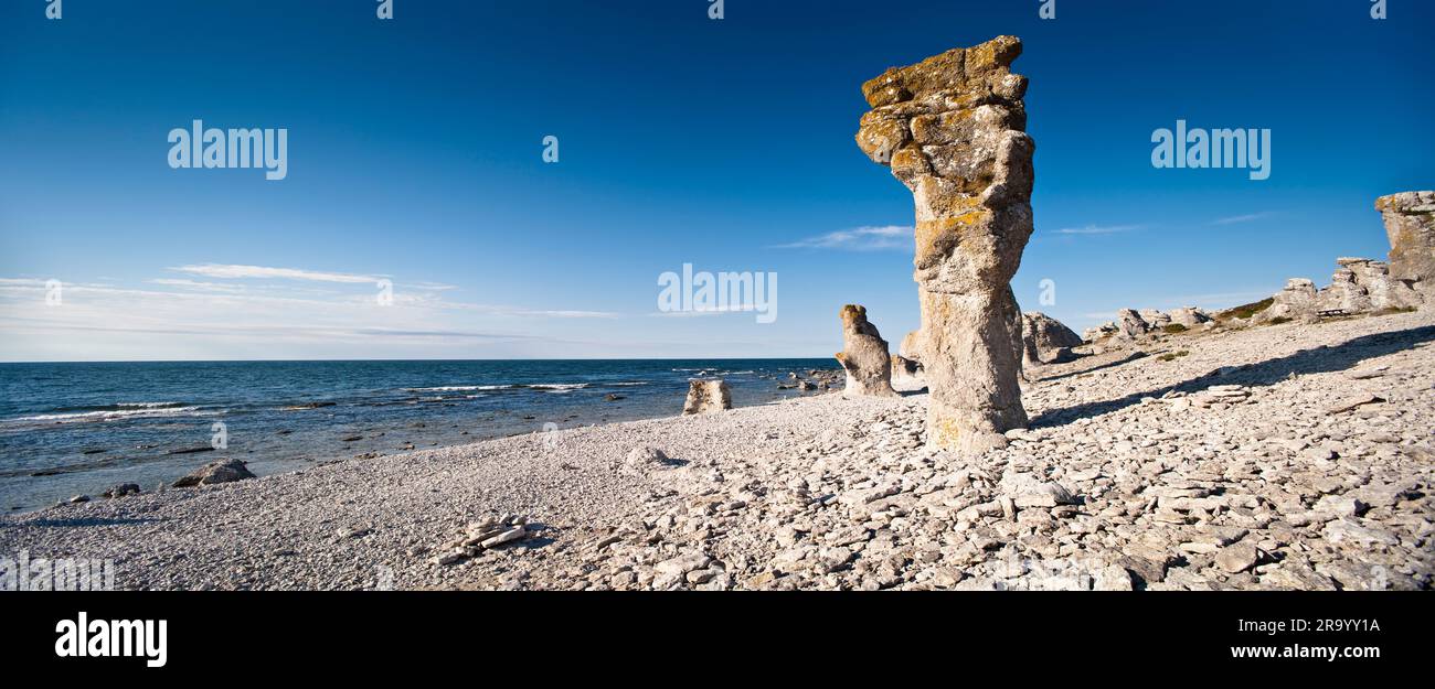 Langhammars, Fårö, Gotland, Sweden. Stock Photo