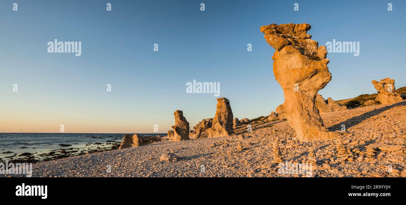 Langhammars, Fårö, Gotland, Sweden. Stock Photo