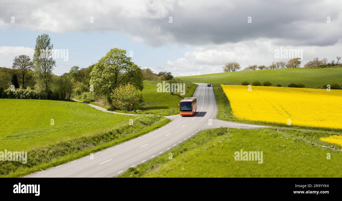Bus countryside sweden hi-res stock photography and images - Alamy