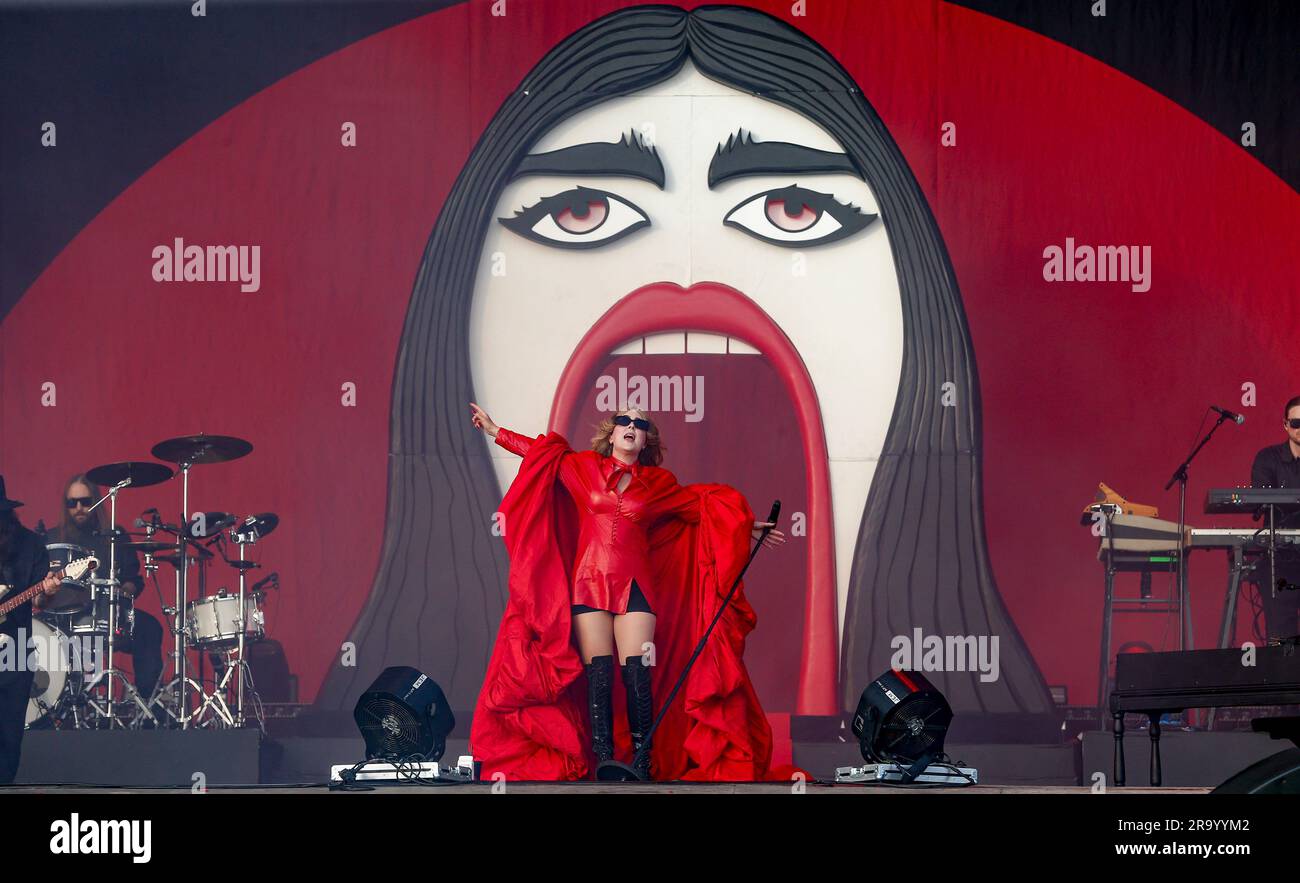 Miss Li Image STOCKHOLM 20230629Swedish artist Miss Li performs during Lollapalooza ...