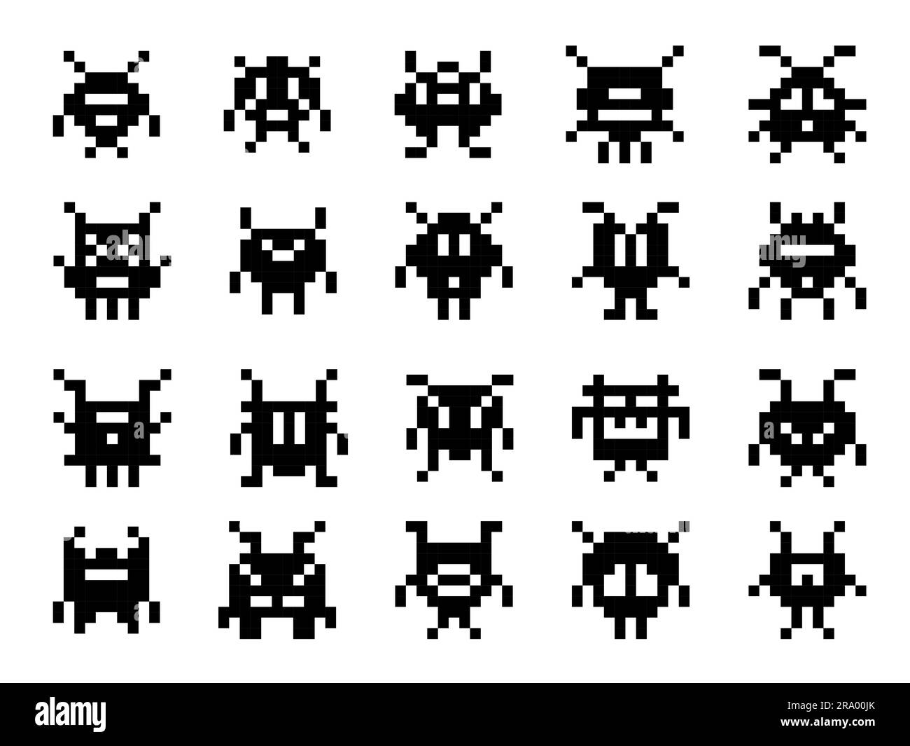 Pixel icons cut out stock images pictures page 2 alamy conhe a