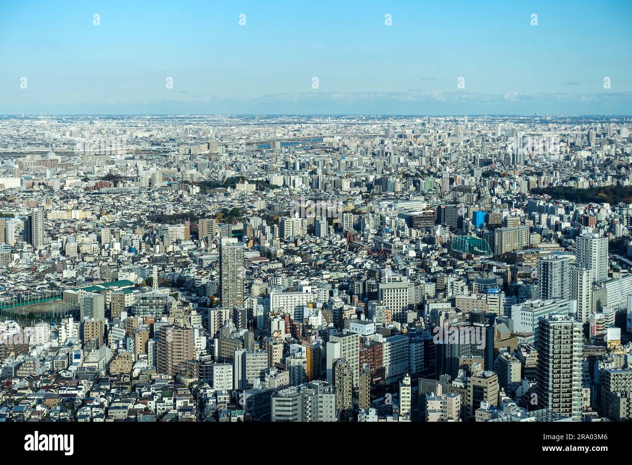 Tokyo skyline seen from Ikebukuro, Japan Stock Photo